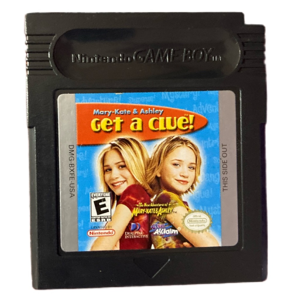 ⭐️2/$10 Mary Kate & Ashley Get A Clue! Nintendo Game Boy Color Akklaim Y2K 2000